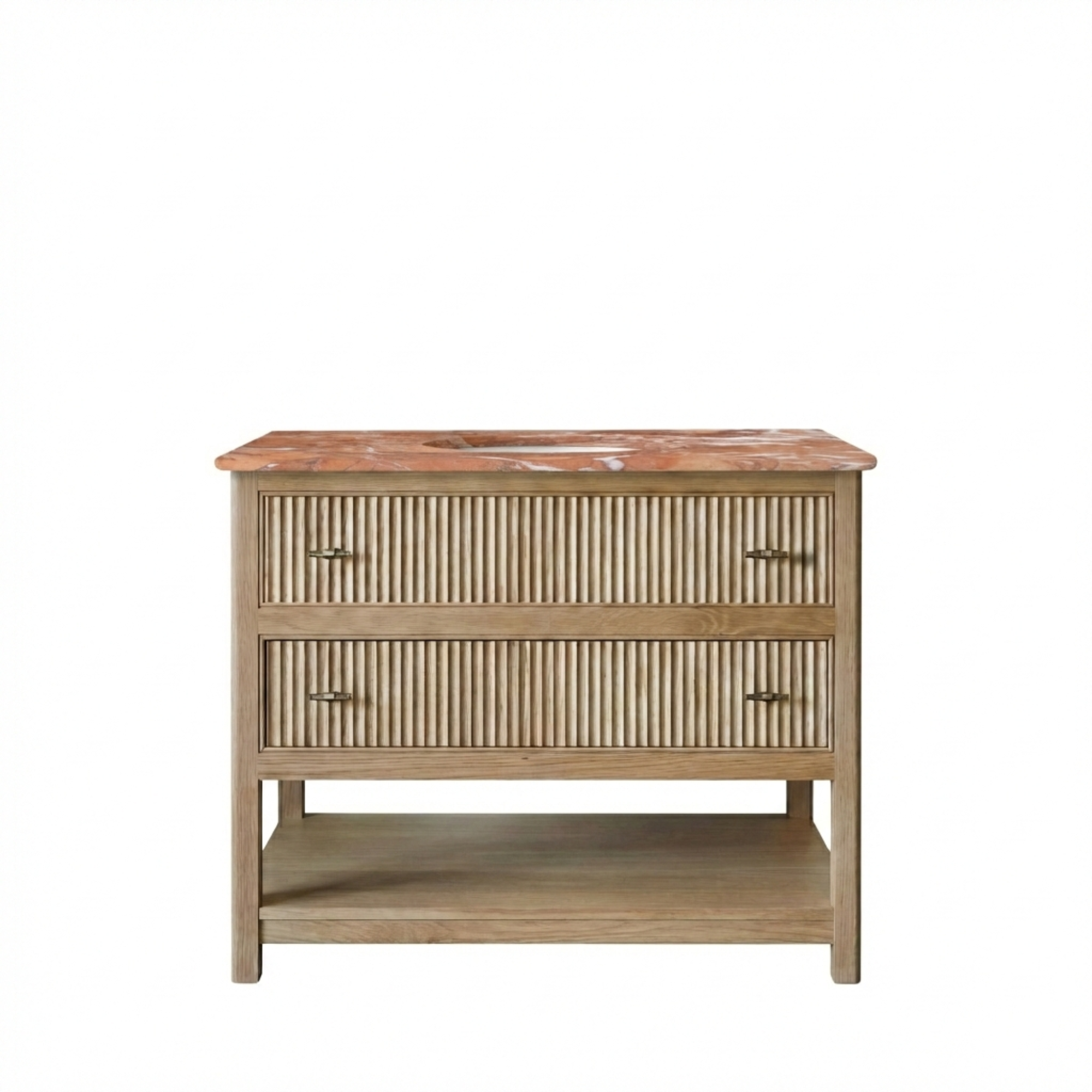 Noche Single Vanity Unit - Oak