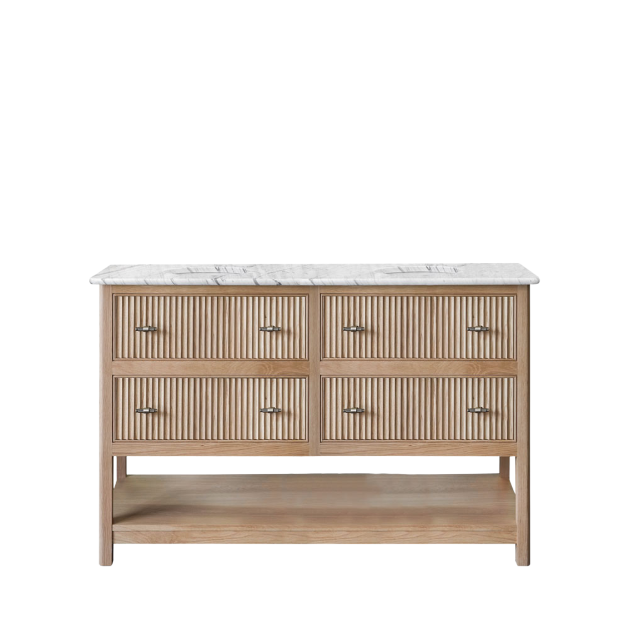 Noche Double Vanity Unit - Oak