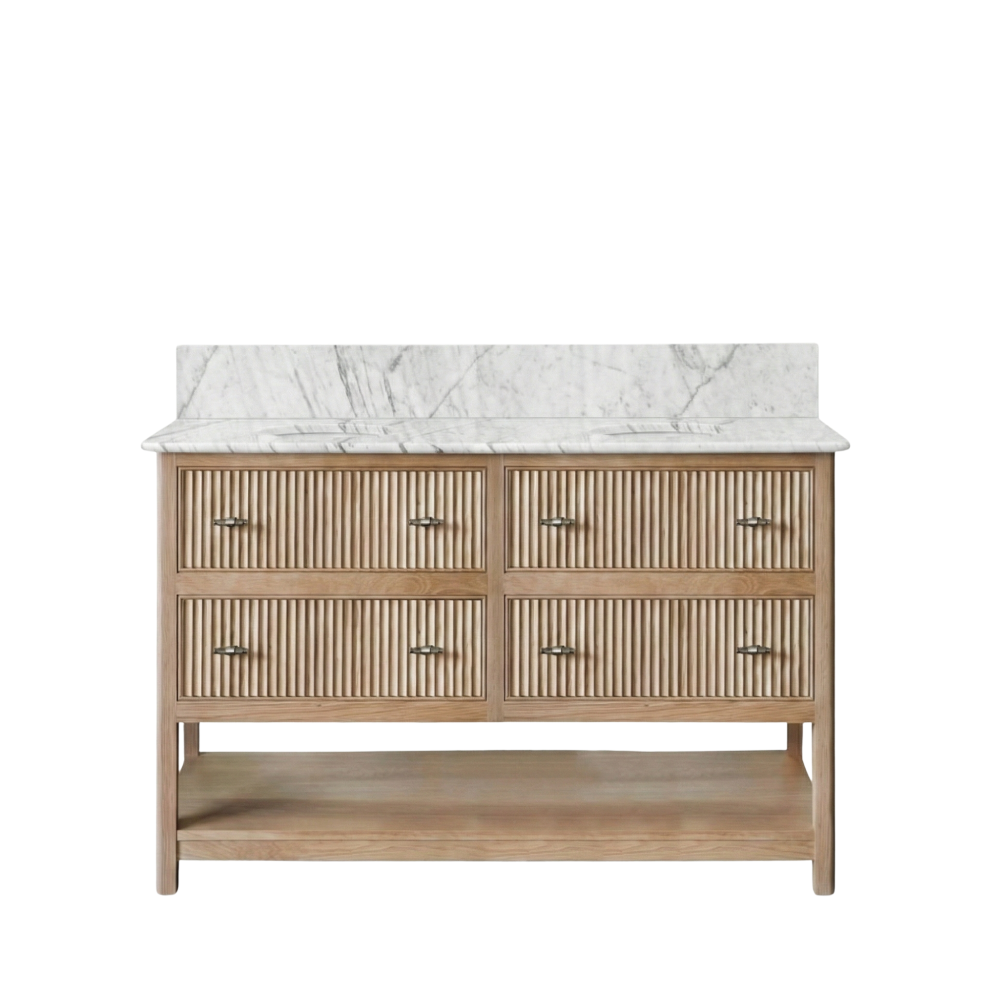 Noche Double Vanity Unit - Oak