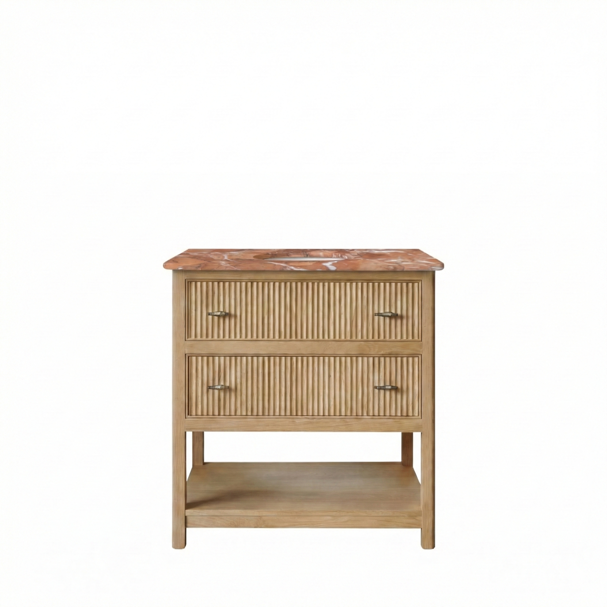 Noche Single Vanity Unit - Oak