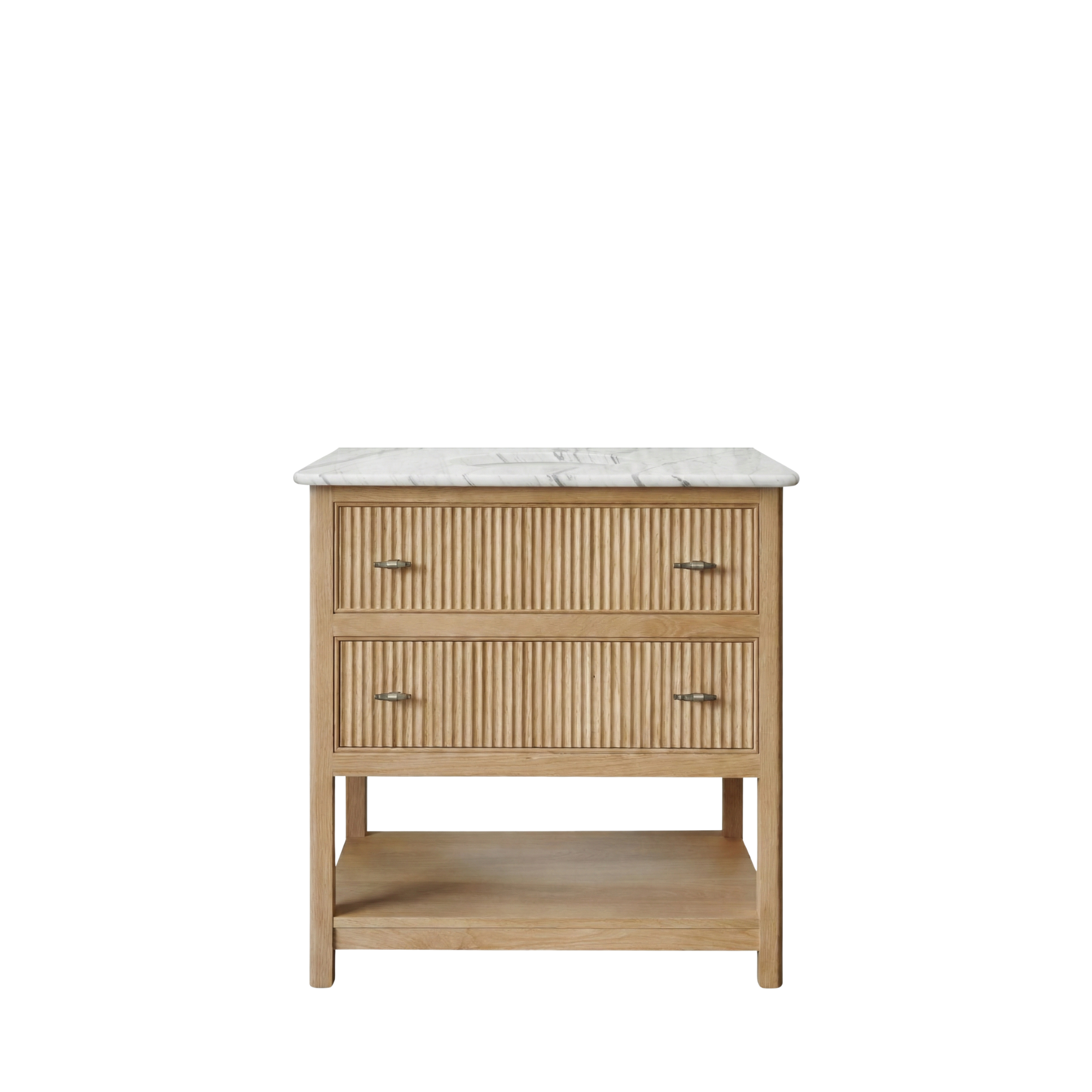 Noche Single Vanity Unit - Oak