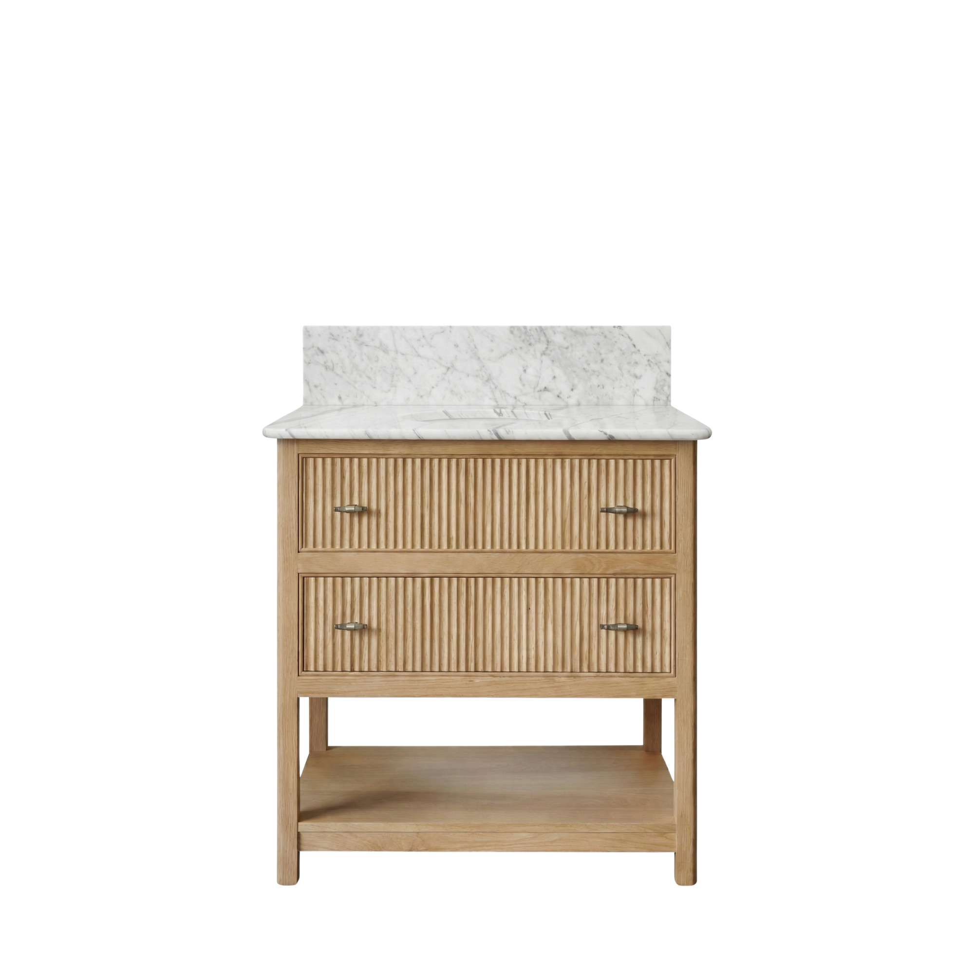 Noche Single Vanity Unit - Oak