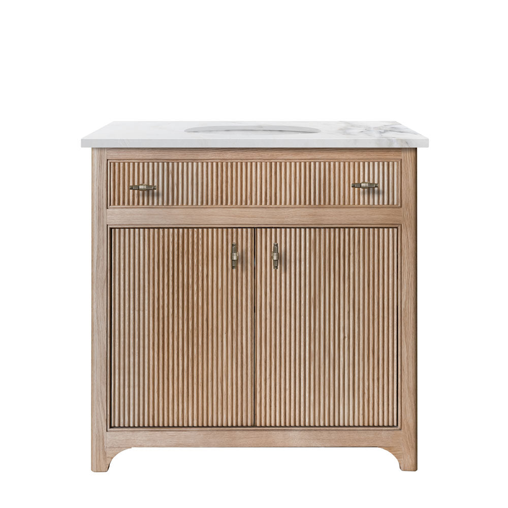 Pantheon Single Vanity Unite - Oak