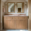 Pantheon Double Vanity Unit - Oak