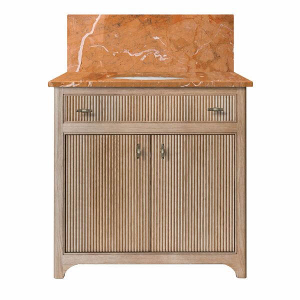 Pantheon Single Vanity Unit - Oak