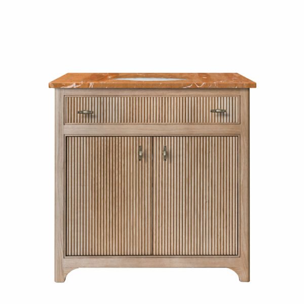 Pantheon Single Vanity Unit - Oak