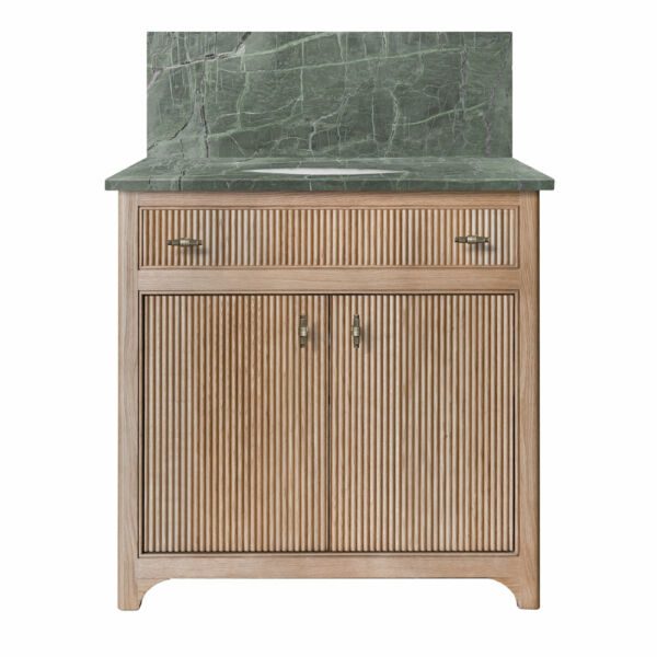Pantheon Single Vanity Unit - Oak
