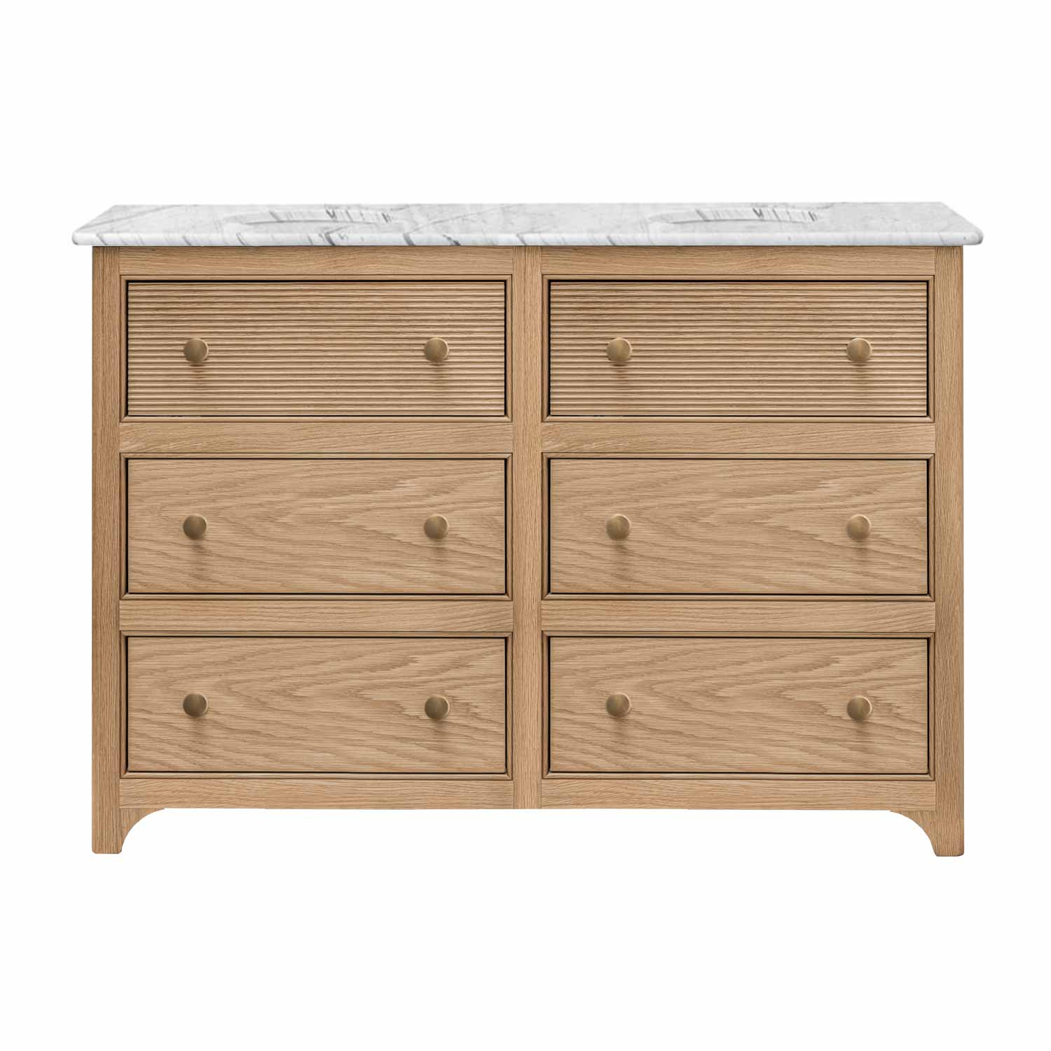 Lombardy Double Vanity Unite - Oak